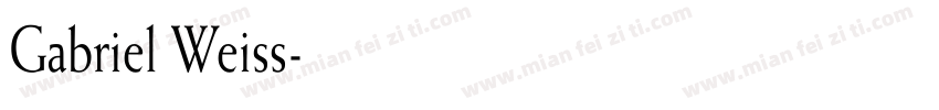 Gabriel Weiss字体转换